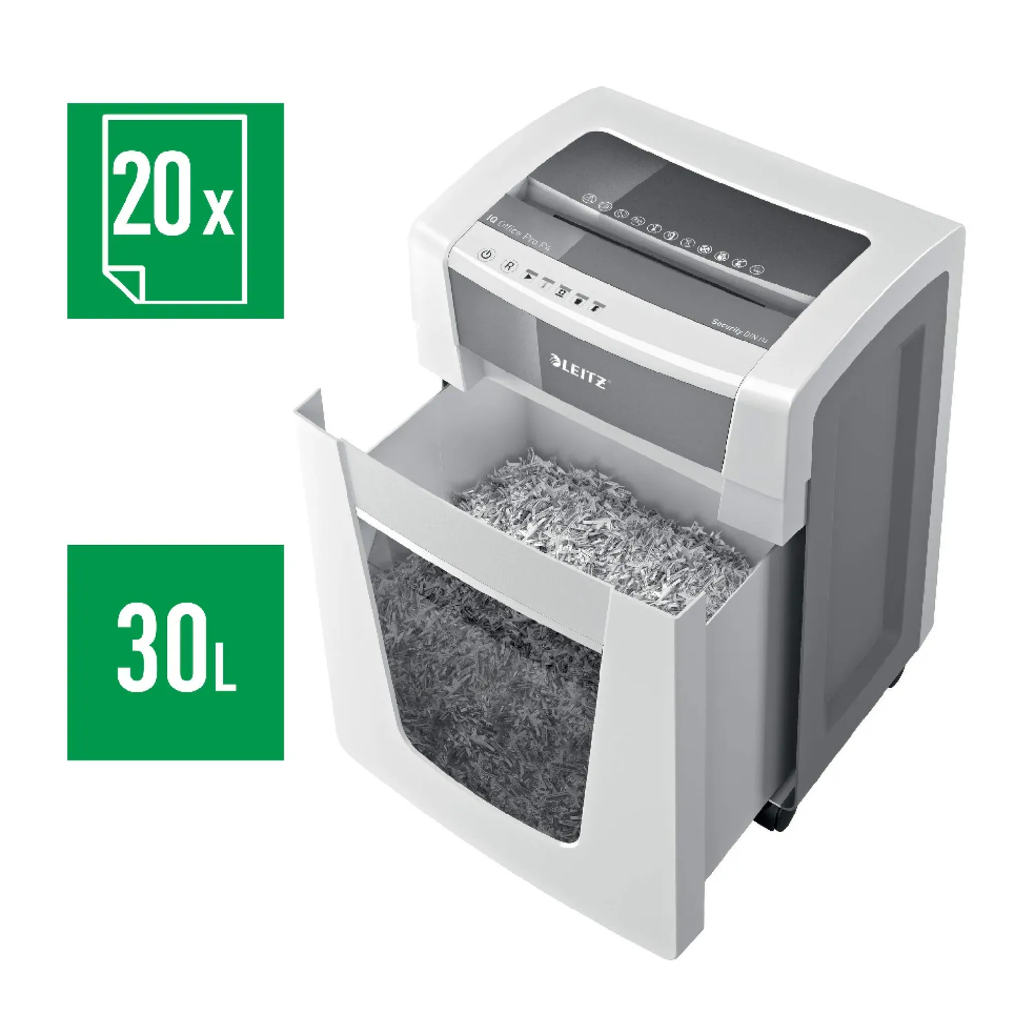 Leitz Ergo Wow IQ Office Pro distruggidocumenti P4 bianco