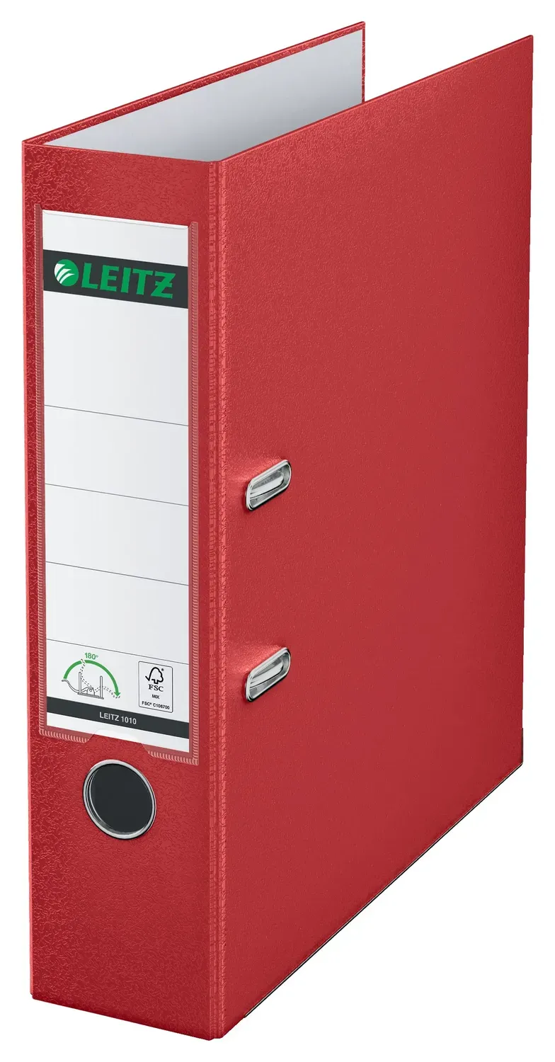 Leitz 180 10105025 raccoglitore a leva rosso 80 mm 600 fogli