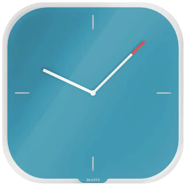 Leitz Cosy 90170061 orologio da parete vetro blu calmo