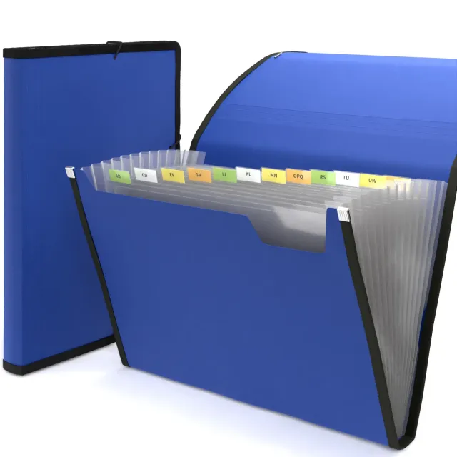 ACROPAQ Smistatore Documenti A4 12 Scomparti Blu Scuro