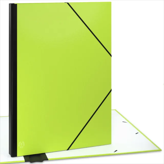 ACROPAQ cartella disegno A2 52x72 verde elastici