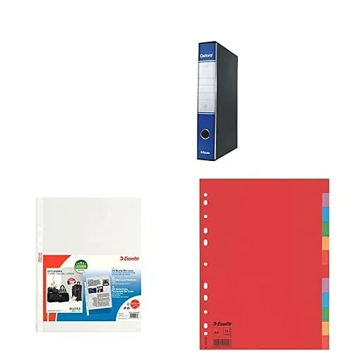 Oxford G82 registratori protocollo blu 8 pz dorso 5 cm