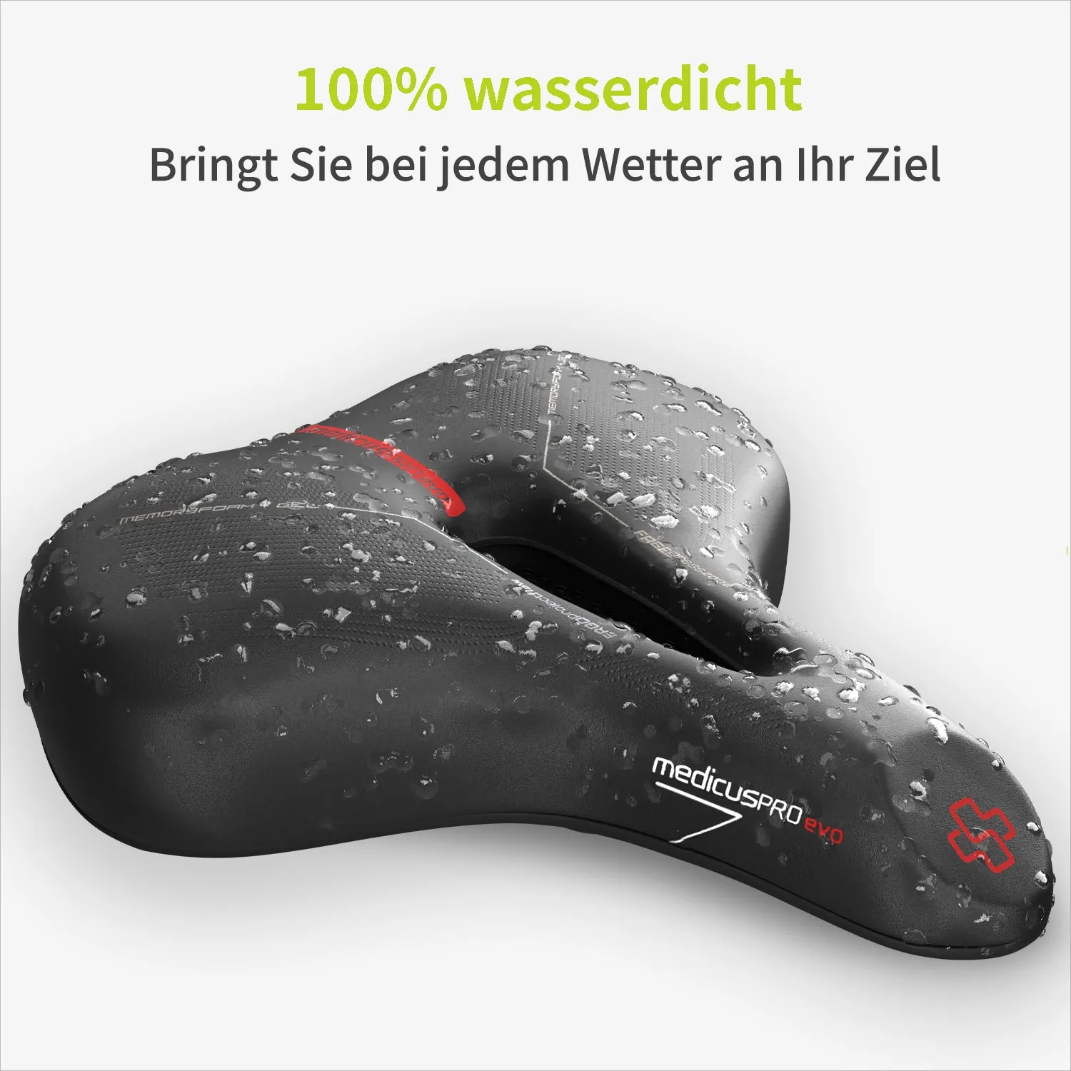 ACROPAQ Sella bici city comfort memory foam