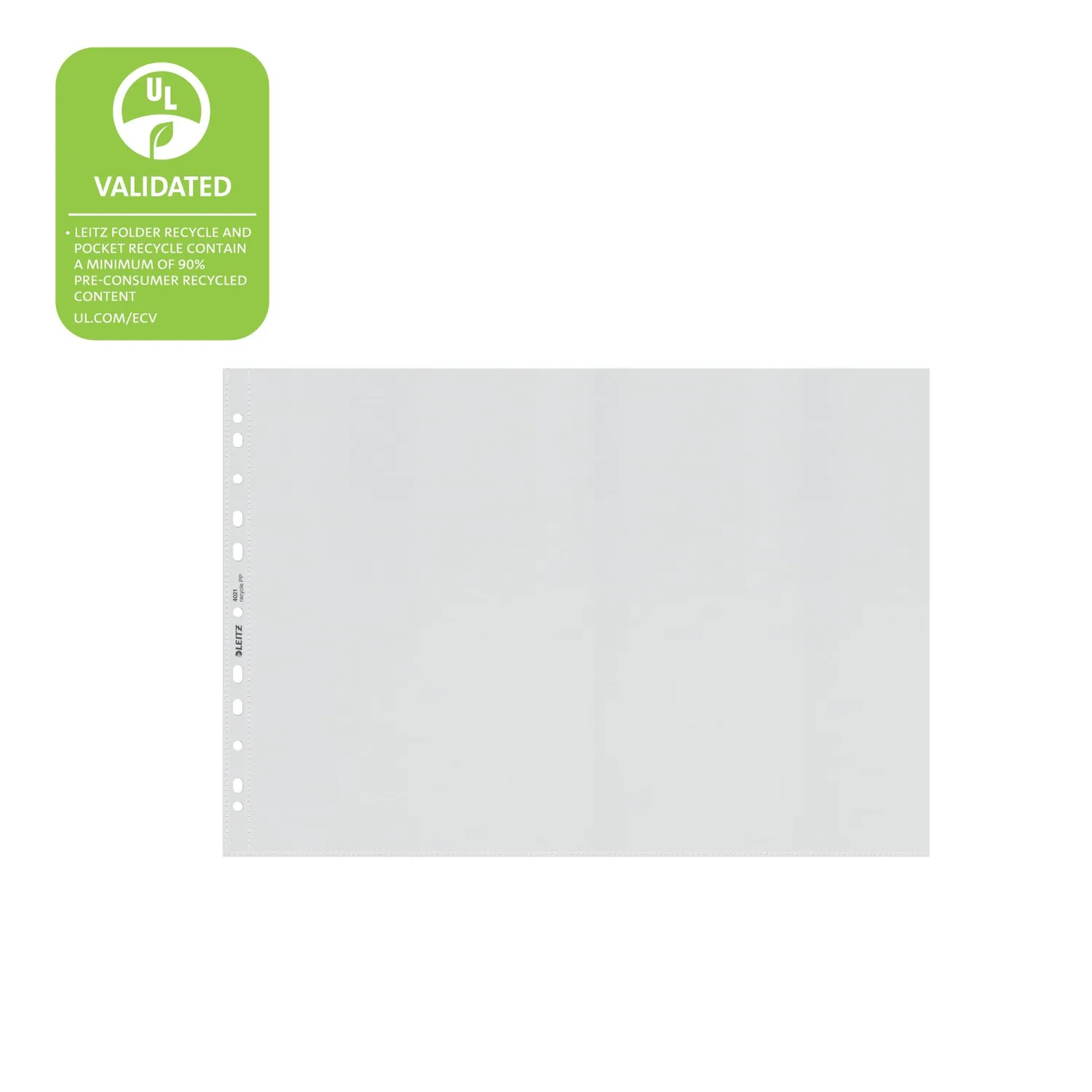 Leitz Ergo WOW Recycle 40190003 buste perforate A3 25 pezzi riciclate