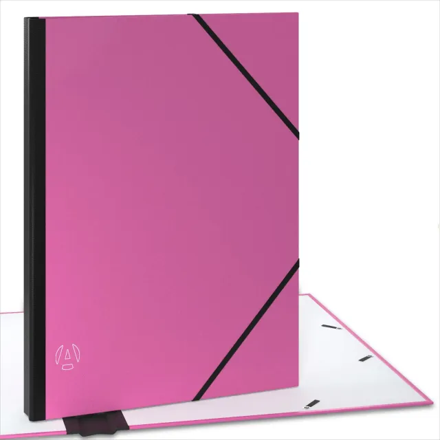 ACROPAQ cartella portadisegni A3 32x45 cm rosa con elastici