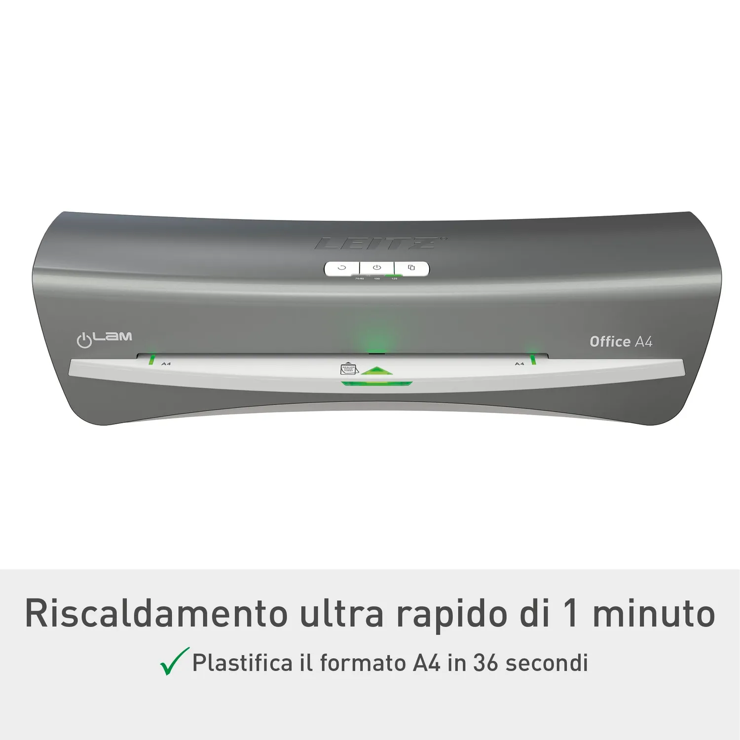 Leitz MyBox iLAM Office A4 plastificatrice argento 2 rulli