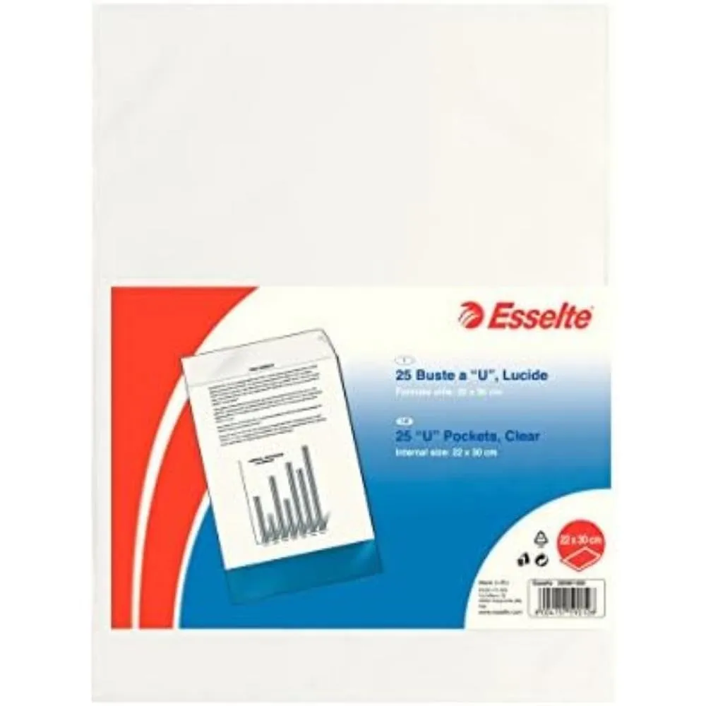 Esselte De Luxe buste trasparenti 15x21 cm 25 pezzi