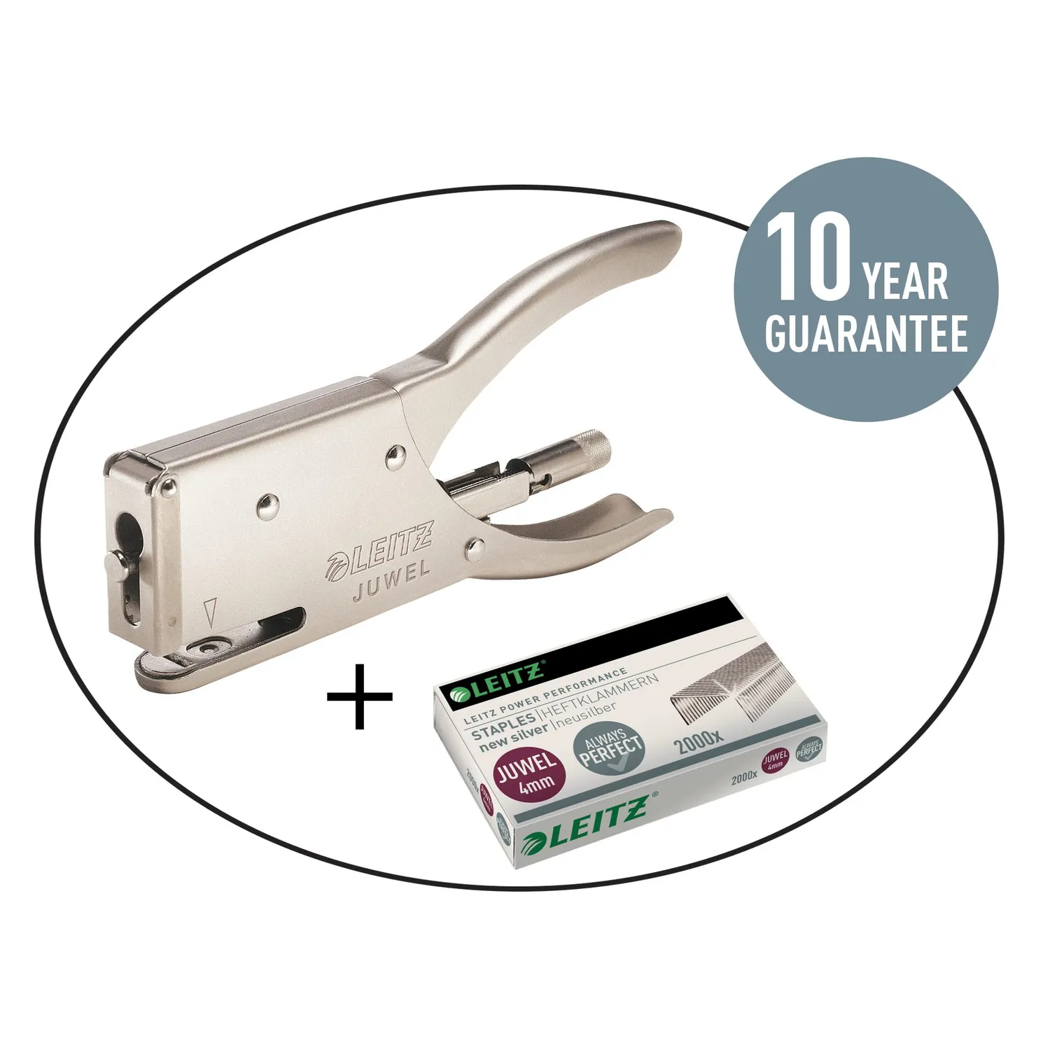 Leitz Ergo WOW Juwel 56410000 punti cucitrice 4 mm 2000 pz acciaio