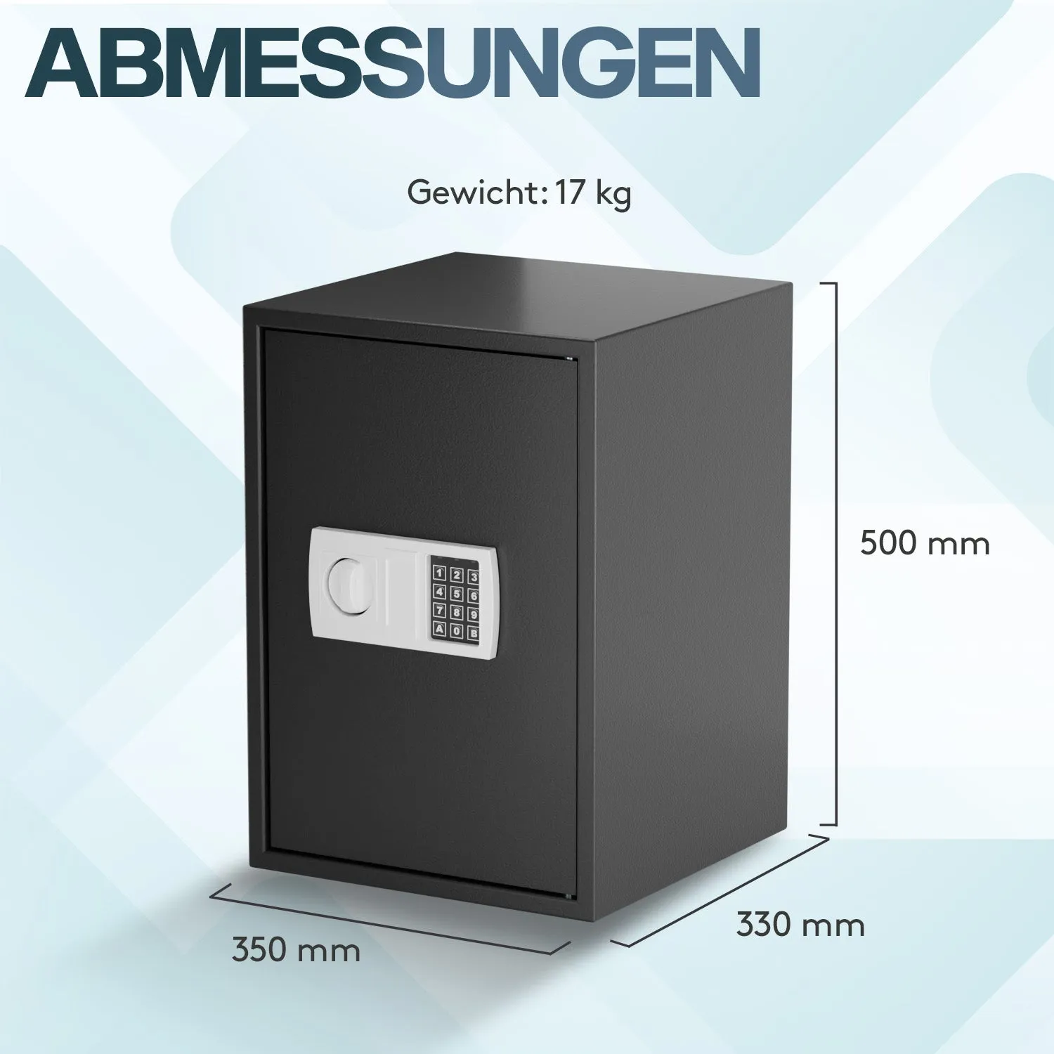 Acropaq Safe cassaforte elettronica grigio scuro ignifuga