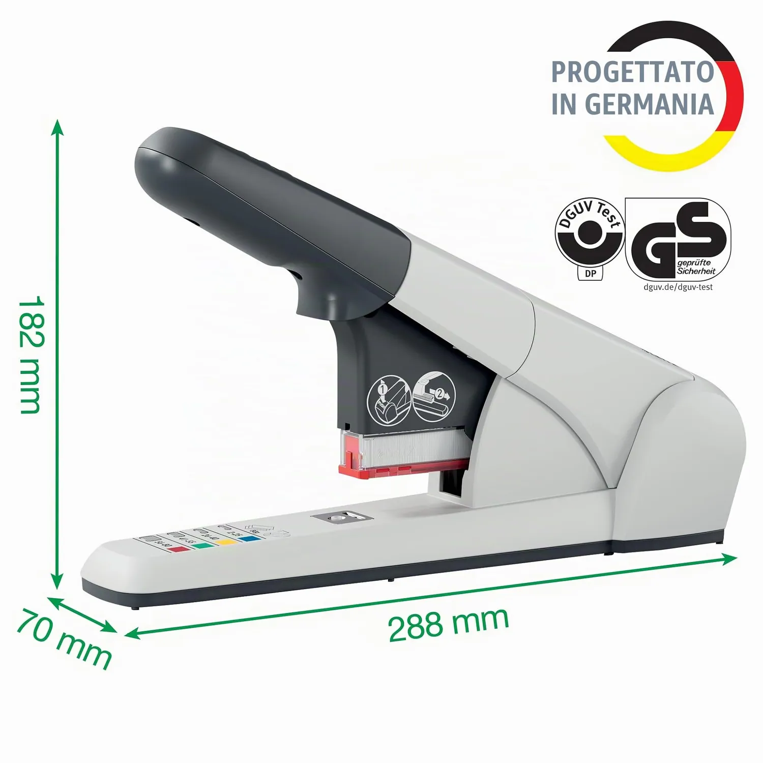 Leitz 55510084 cucitrice alta capacità 80 fogli