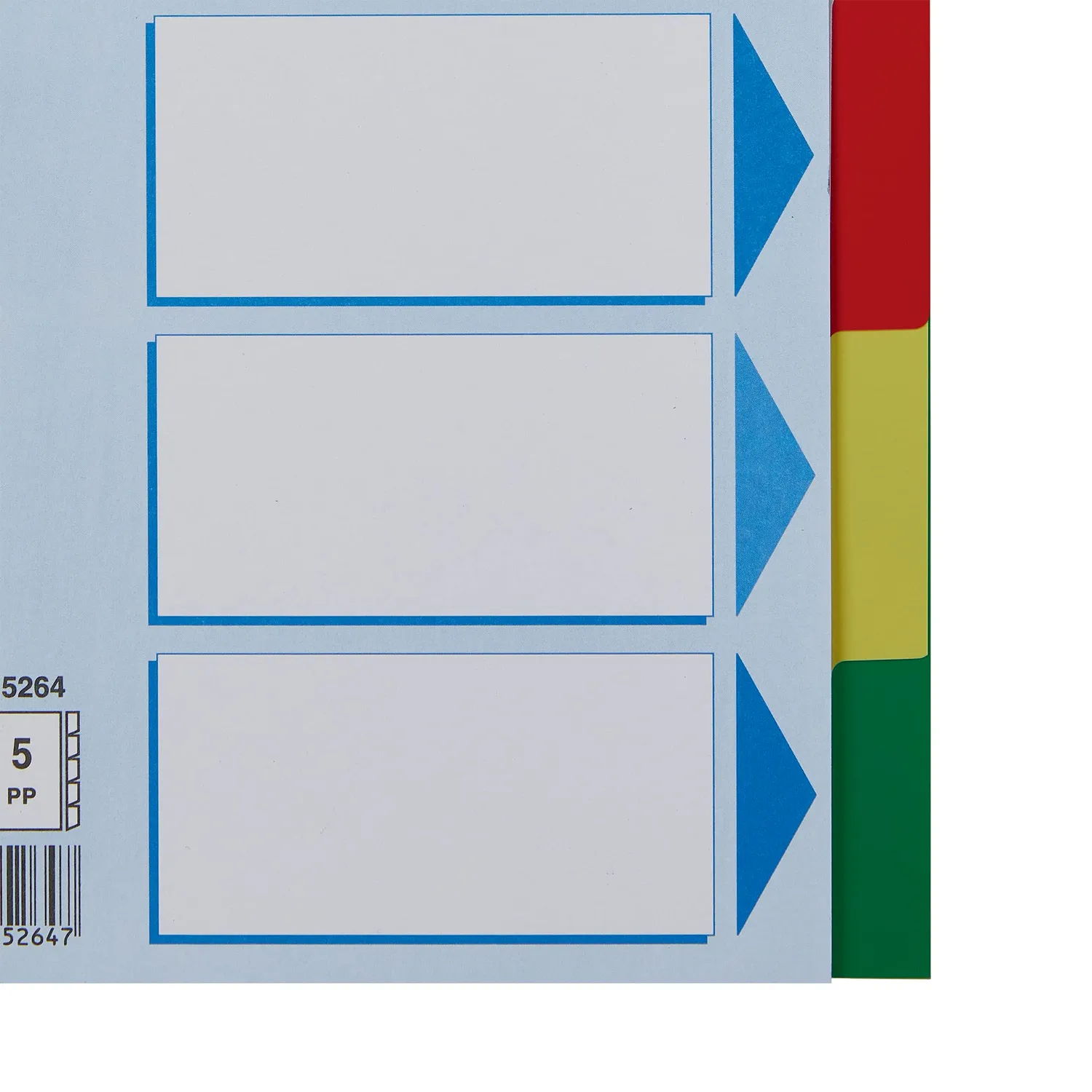 Esselte 15264 Divisori 5 Tasti A5 Multicolore