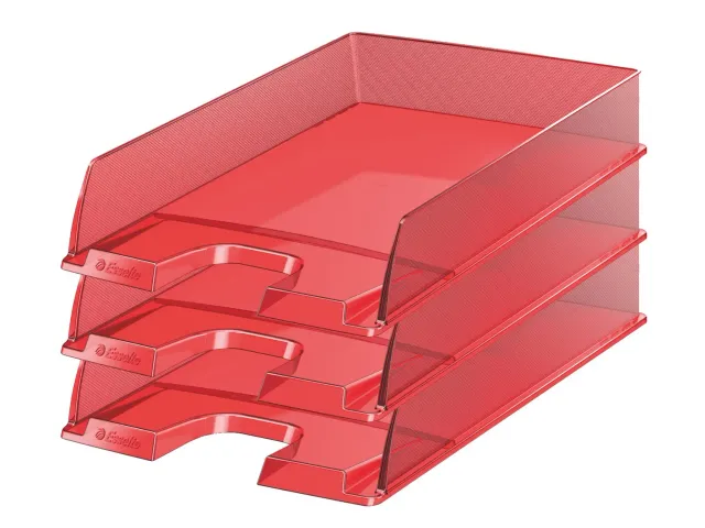 Esselte Europost Vaschetta Portacorrispondenza A4 Set 10 Pezzi Rosso