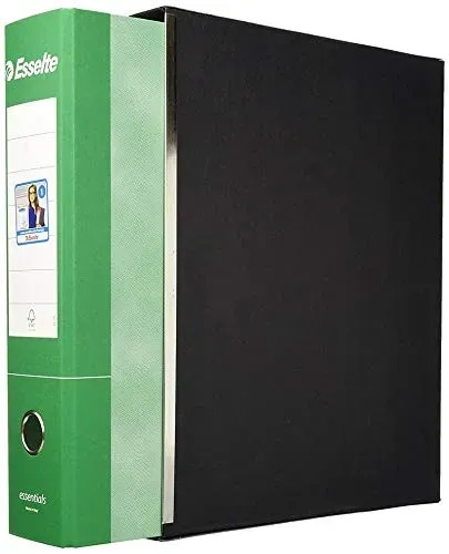Esselte Essentials registratore leva protocollo verde dorso 5 cm