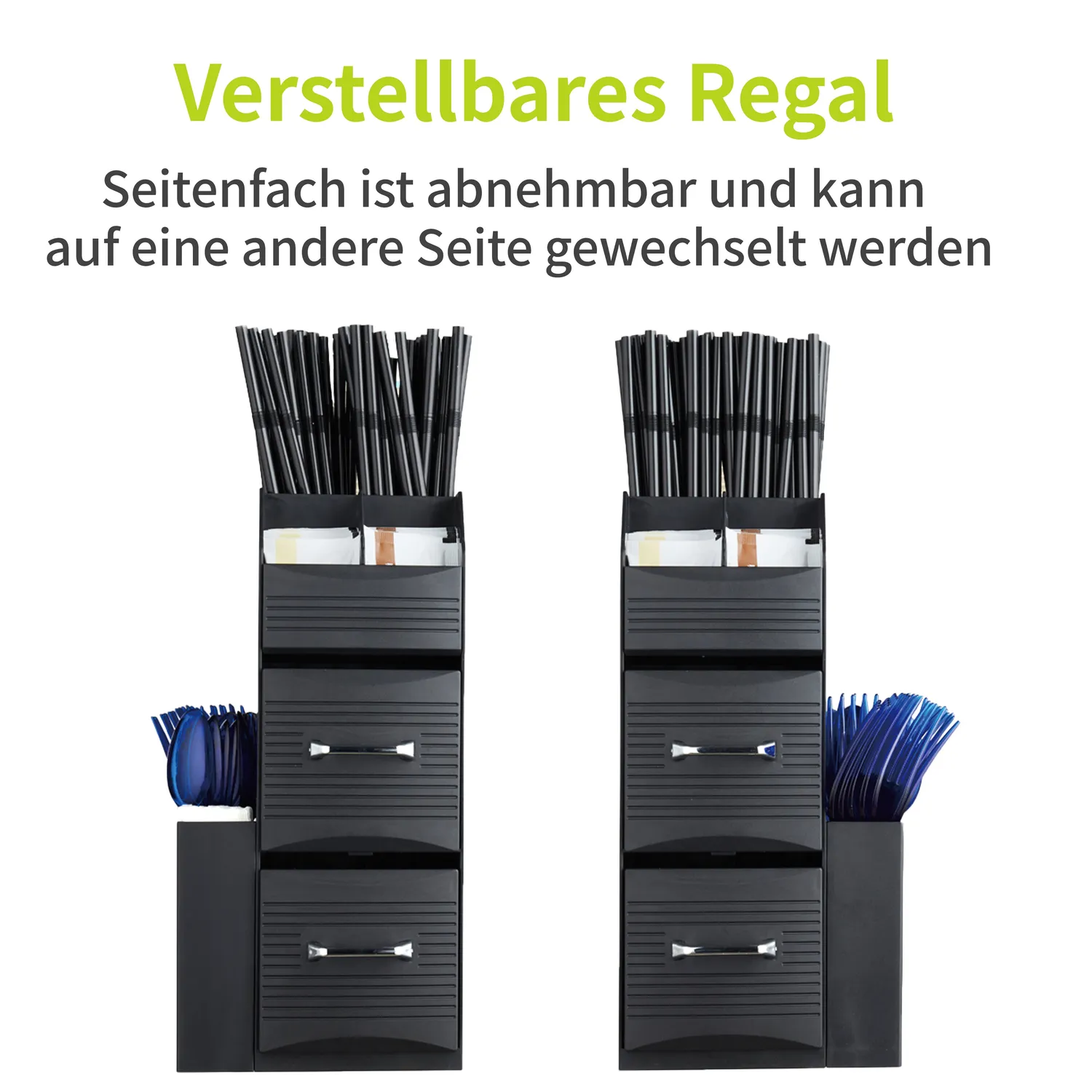 ACROPAQ Organizer Caffè 2 Cassetti Nero 10 Scomparti