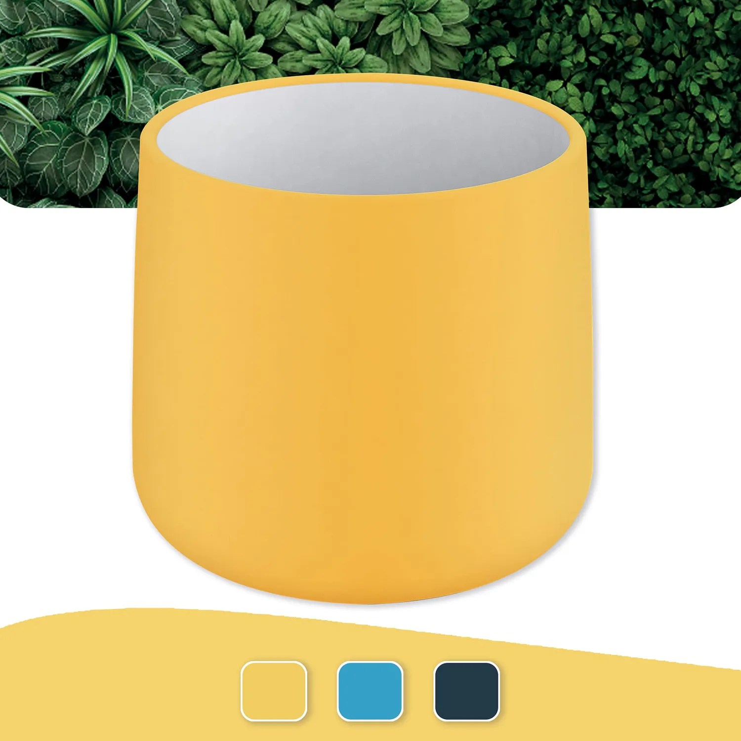 Leitz Ergo WOW Cosy vaso ceramica giallo caldo 143 mm opaco