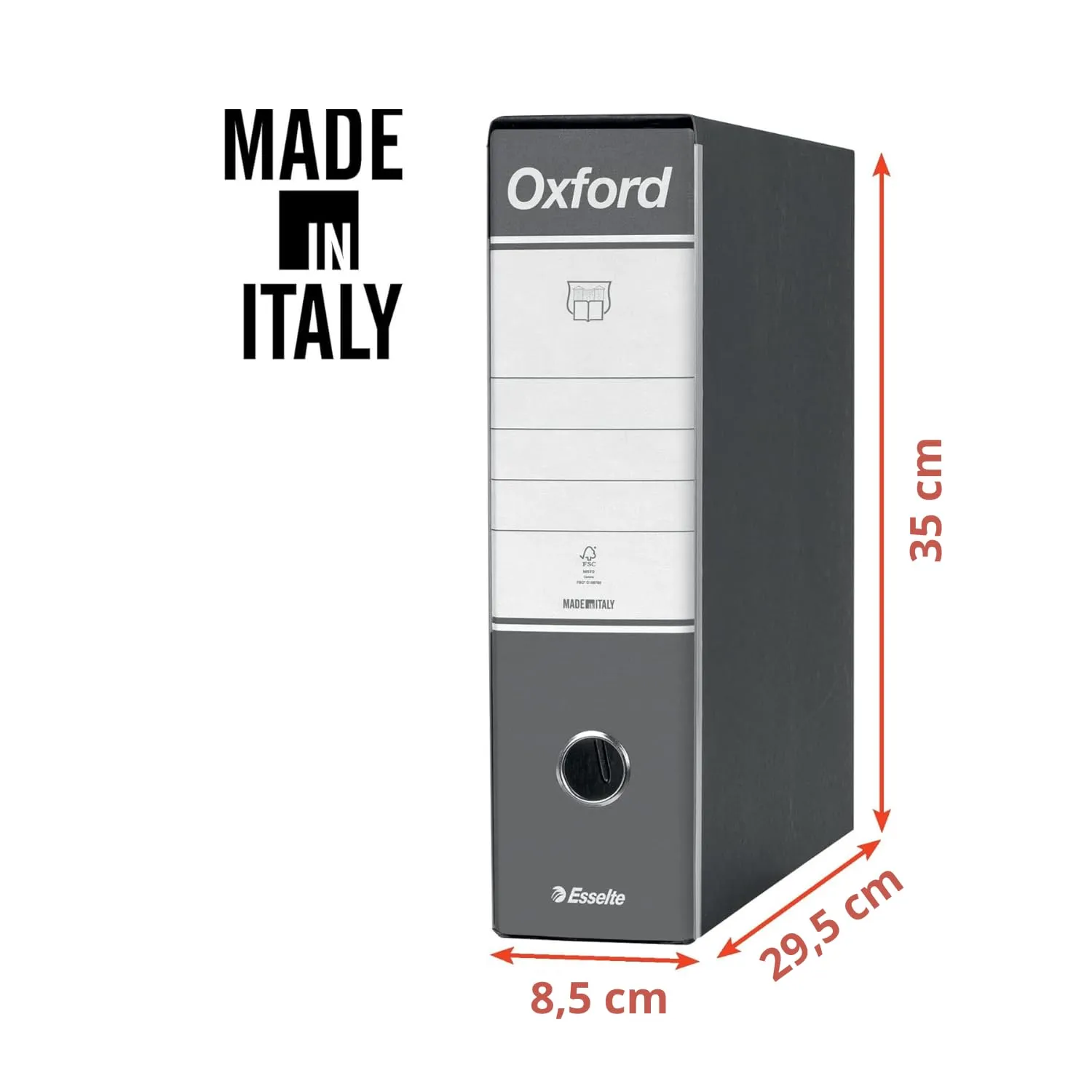 Esselte Oxford Color Mix 390785111 registratori 6pz 8cm