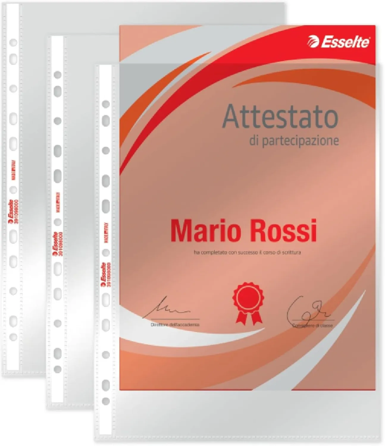 Esselte Oxford Smart buste trasparenti A4 lucide 400 pezzi