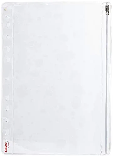 Esselte busta con zip 411200 PVC trasparente da 5