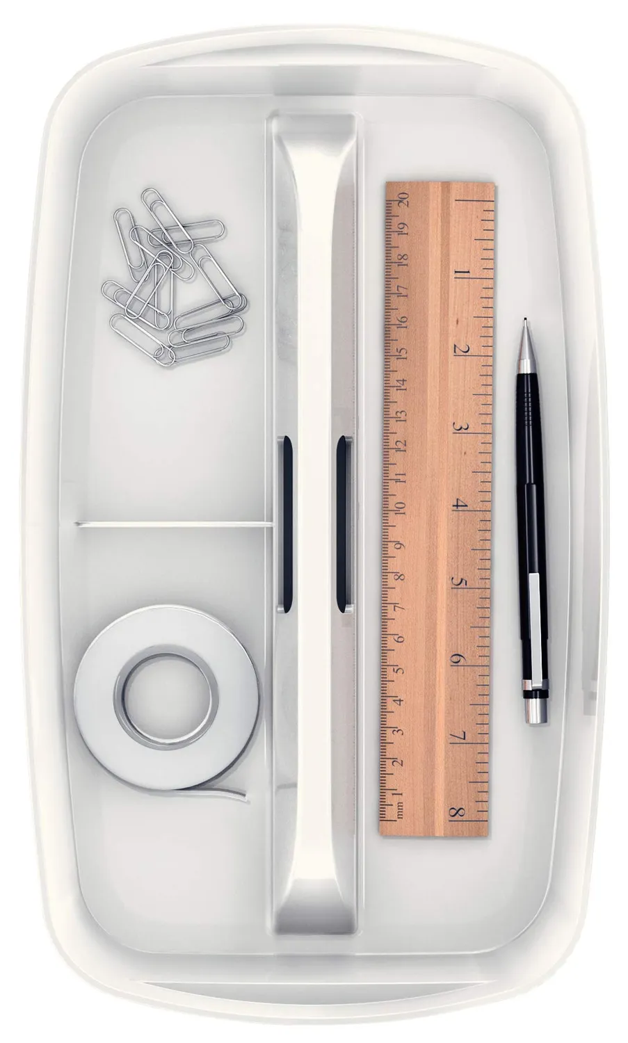 Leitz MyBox contenitore bianco grande con manico coperchio