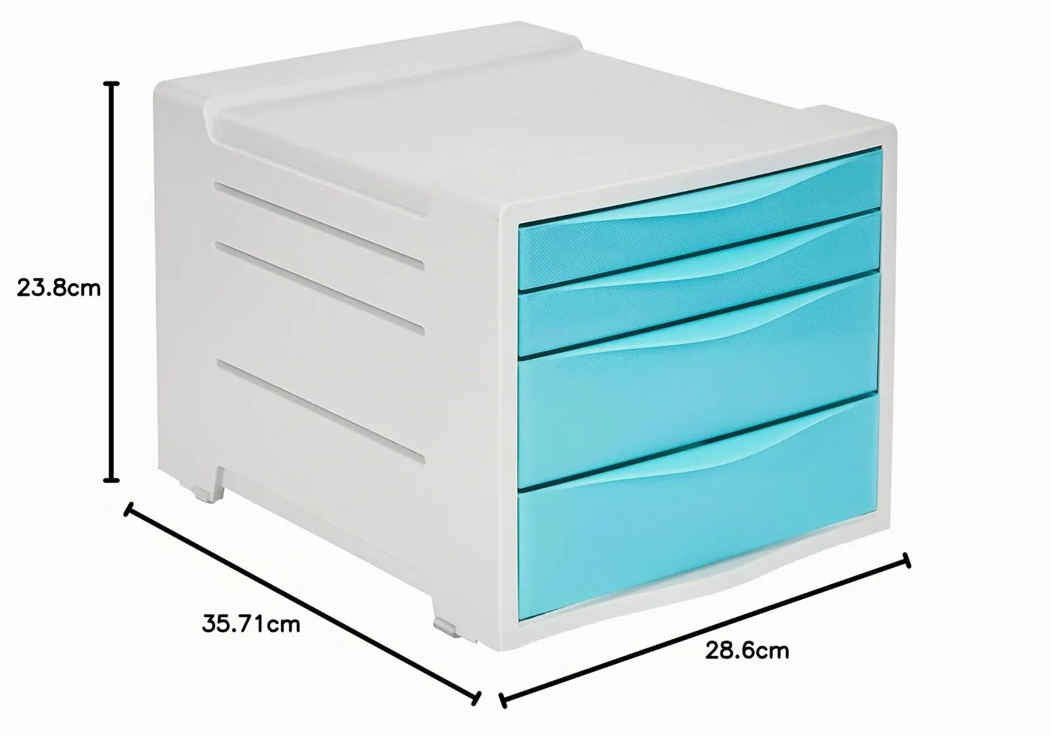 Esselte ColourBreeze cassettiera blu 4 cassetti scrivania