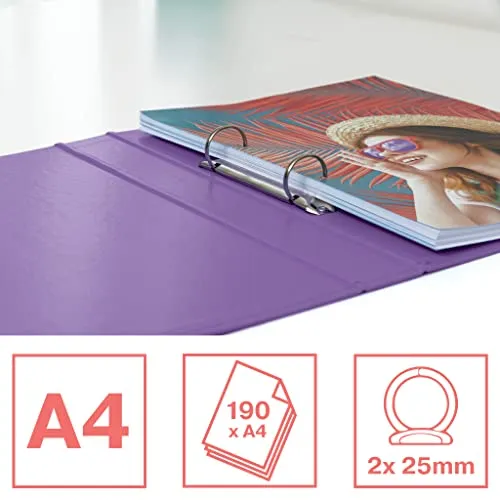Esselte Colour'Breeze 628434 raccoglitore 2 anelli 10 pezzi lavanda 190 fogli