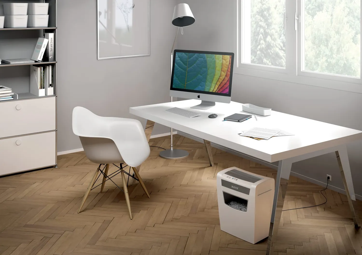 Leitz Ergo WOW IQ Home Office 80091000 distruggidocumenti bianco 23 L