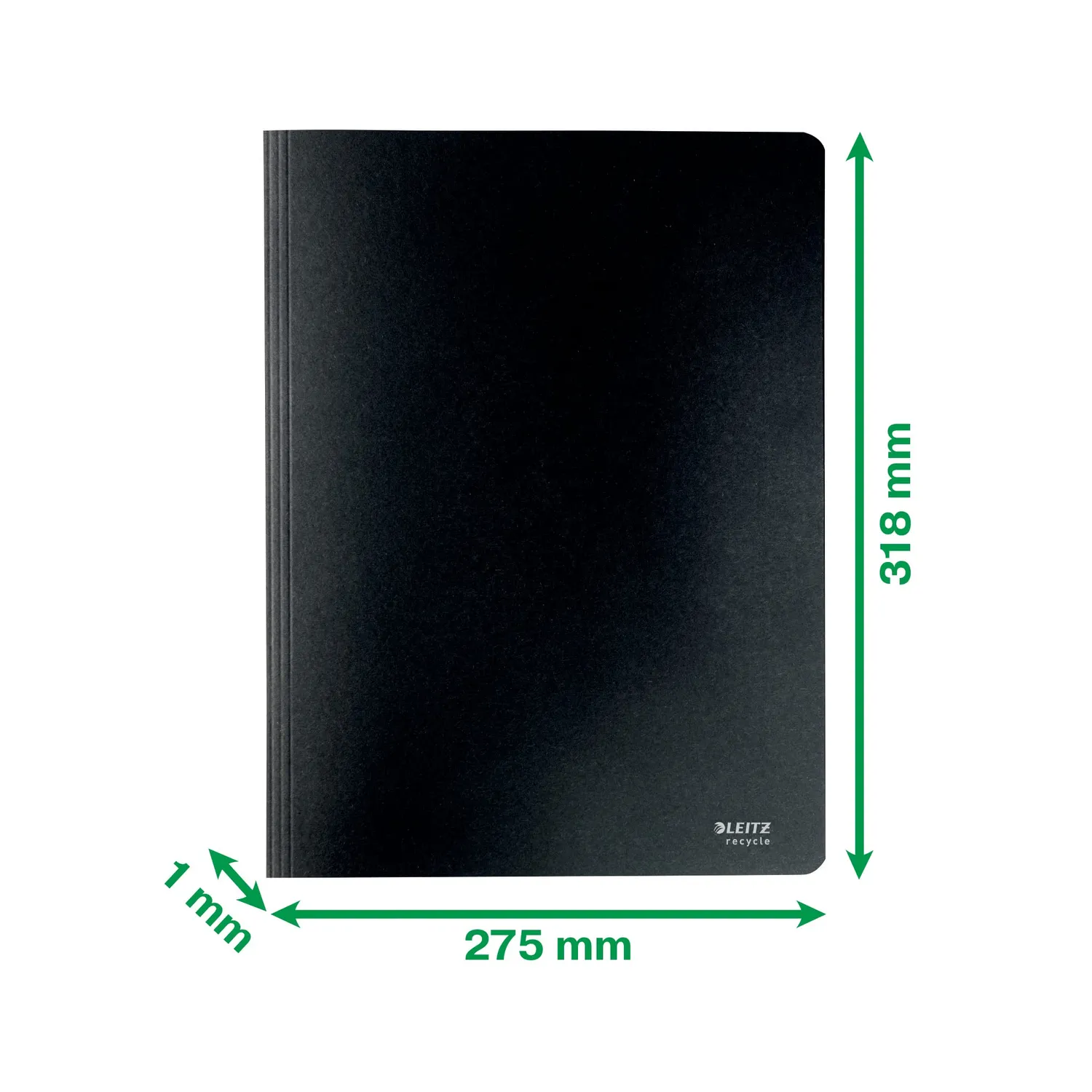 Leitz Recycle 39040095 cartellina con clip A4 singolo nero riciclato