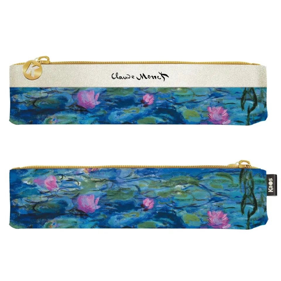 Kaos Classic Monet Ninfee portapenne flat 21,5x7x2,5