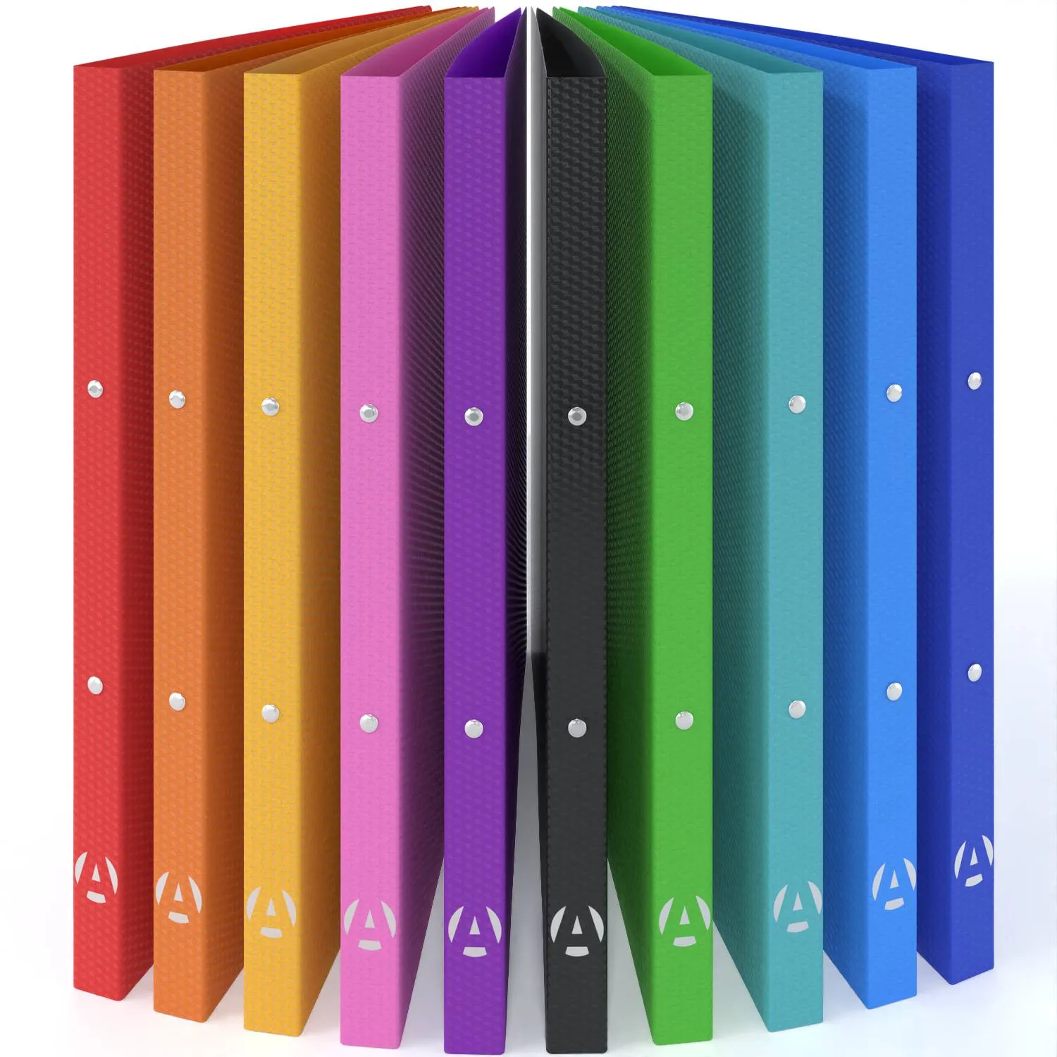 ACROPAQ Raccoglitori ad Anelli A4 2 Anelli 2,2 cm 10 pz Nature
