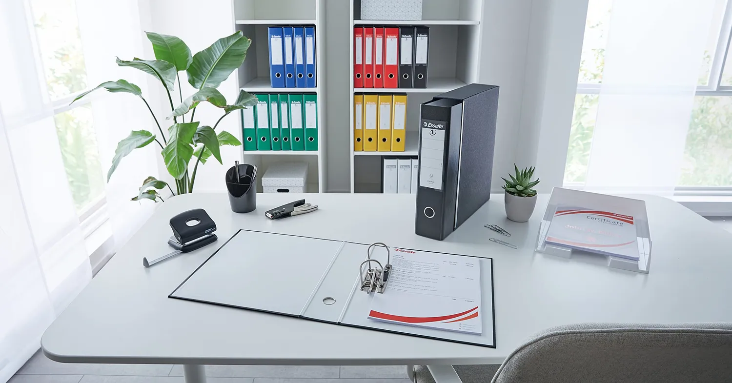 Esselte G55 Eurofile registratore protocollo bianco dorso 8 cm 500 fogli