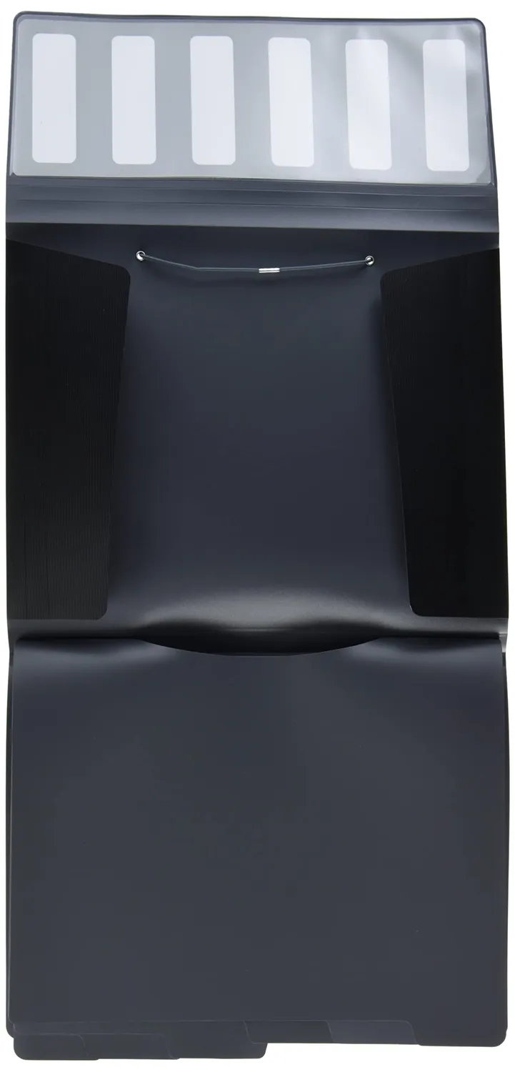 Leitz Ergo WOW Solid cartellina A4 6 scomparti nera