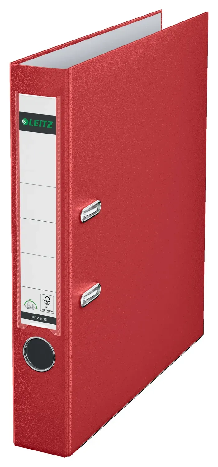 Leitz 180° Registratore a Leva 10155025 Rosso 52 mm 350 Fogli