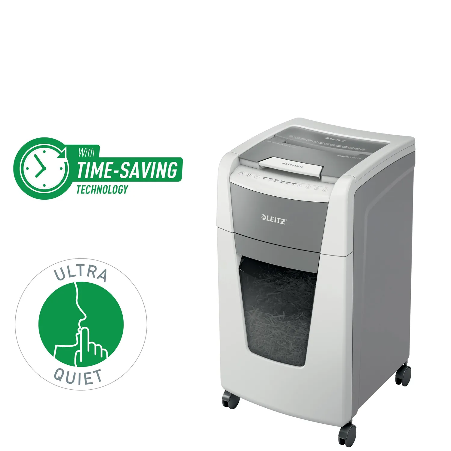 Leitz IQ Autofeed 300 distruggidocumenti automatico P4
