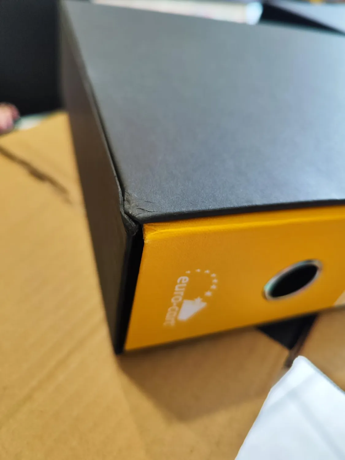 Euro Cart UNI registratori a leva gialli 6 pezzi dorso 8cm
