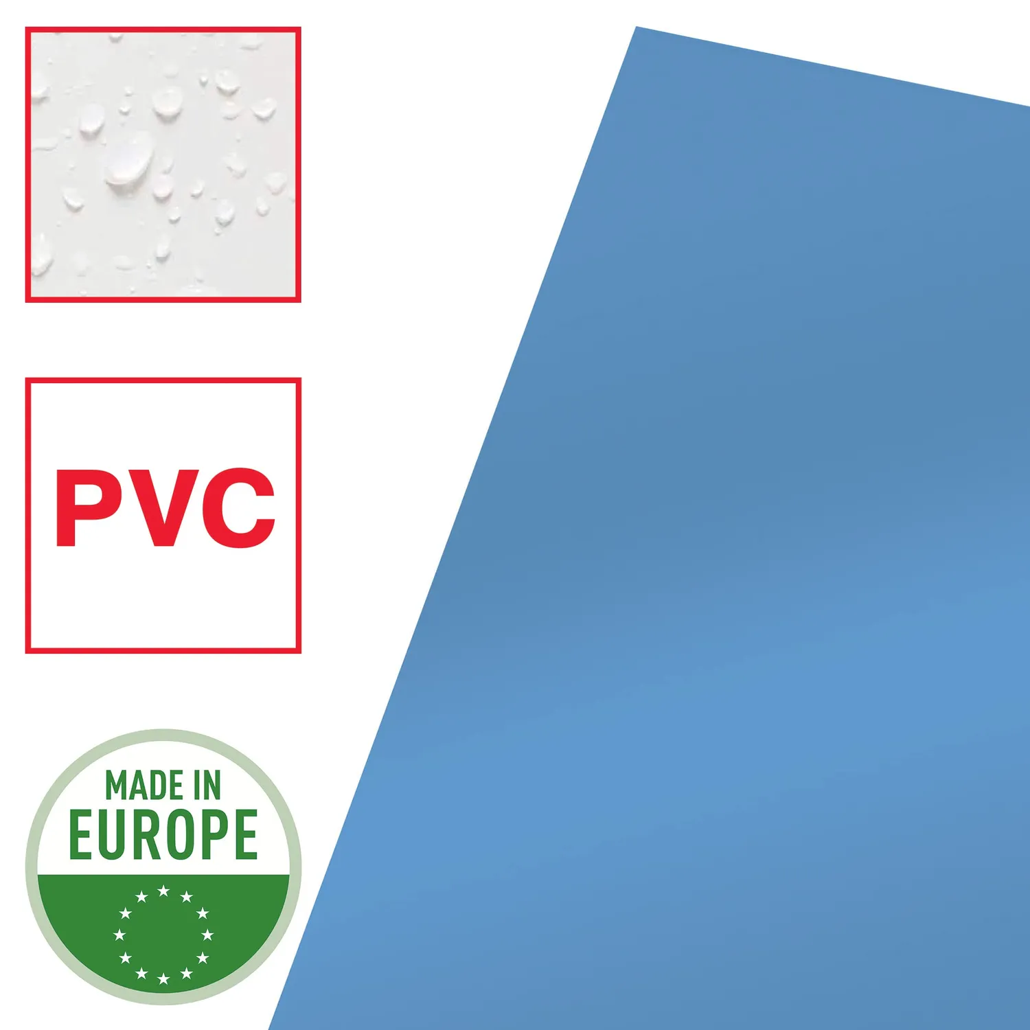 Esselte Buste Trasparenti A4 Blu PVC 25 Pezzi 150 Micron