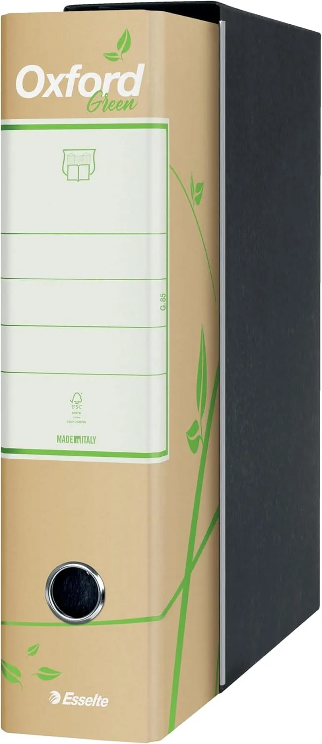 Esselte Oxford Green G85 registratore avana 8 cm 3 pezzi
