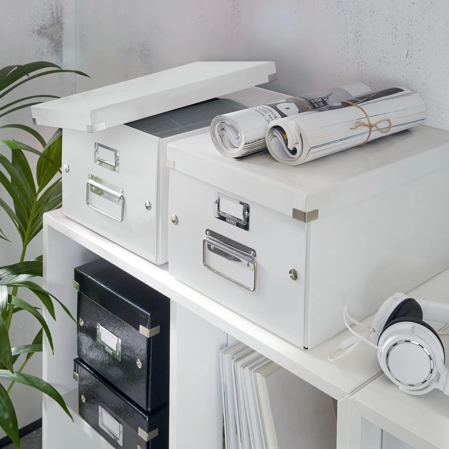 Leitz Click & Store WOW 60440001 scatola archivio media bianca A4