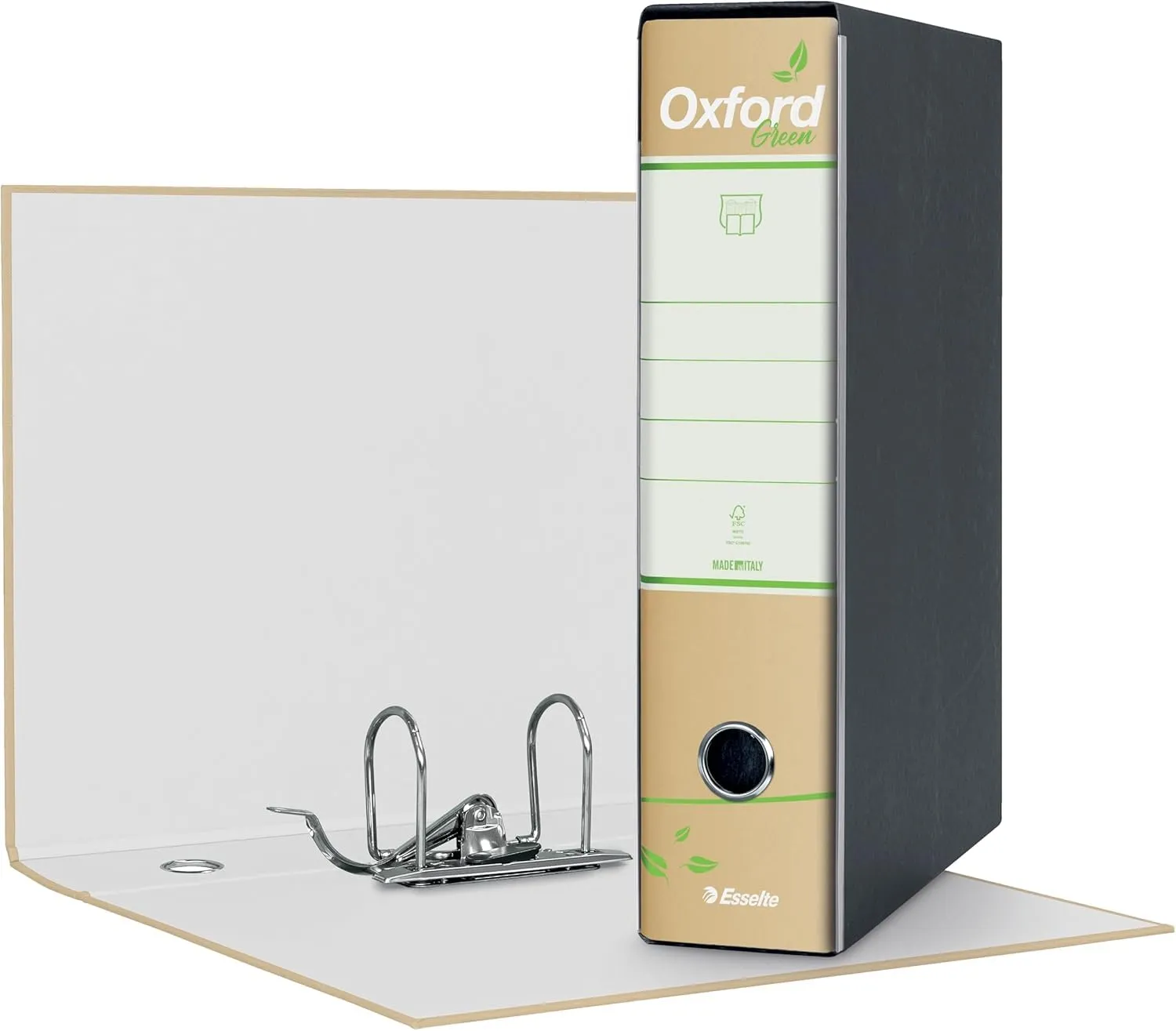 Esselte Oxford Green G85 registratore avana 8 cm 3 pezzi