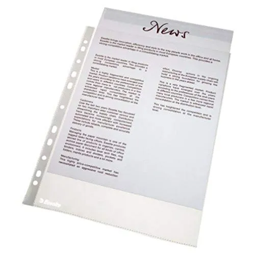Oxford Esselte Buste Trasparenti A4 100 Pezzi Opache 56171