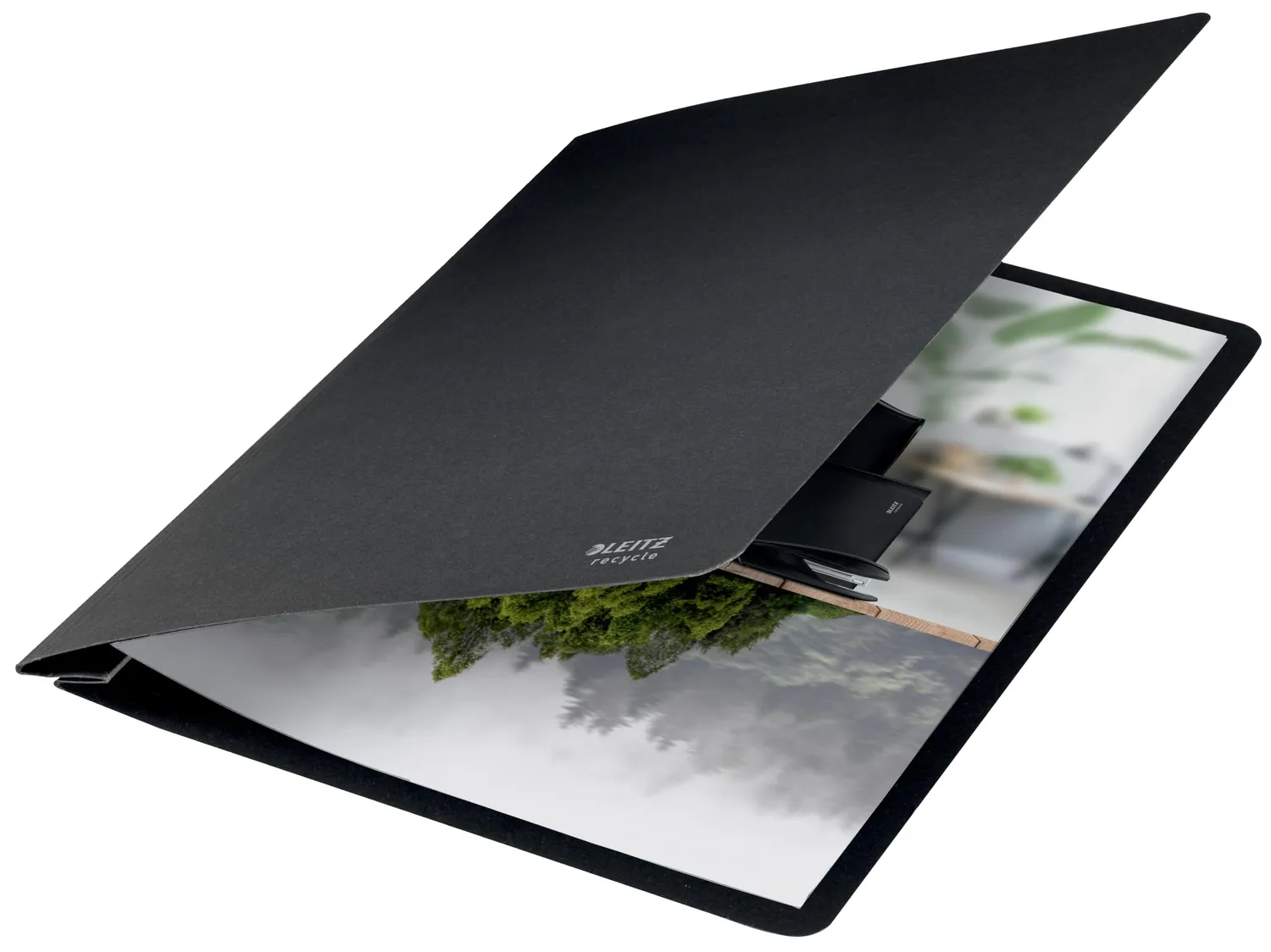 Leitz Recycle 39040095 cartellina con clip A4 singolo nero riciclato