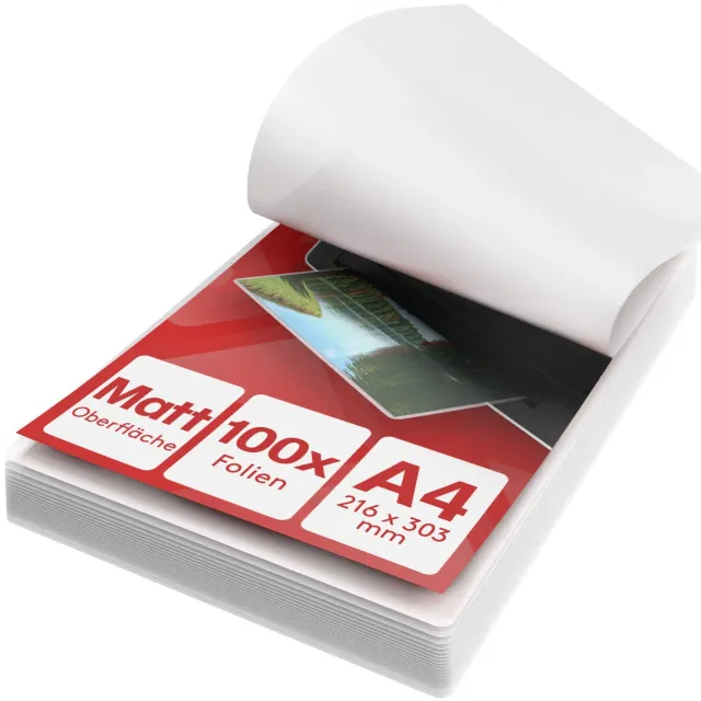 ACROPAQ buste plastificatrici A4 100 micron opache 100 pezzi