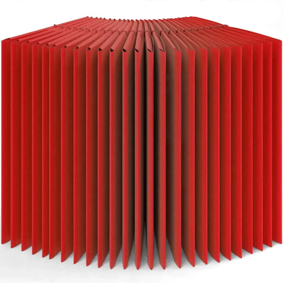 ACROPAQ Cartelline A4 Elastico 3 Lembi Rosse 25 Pezzi