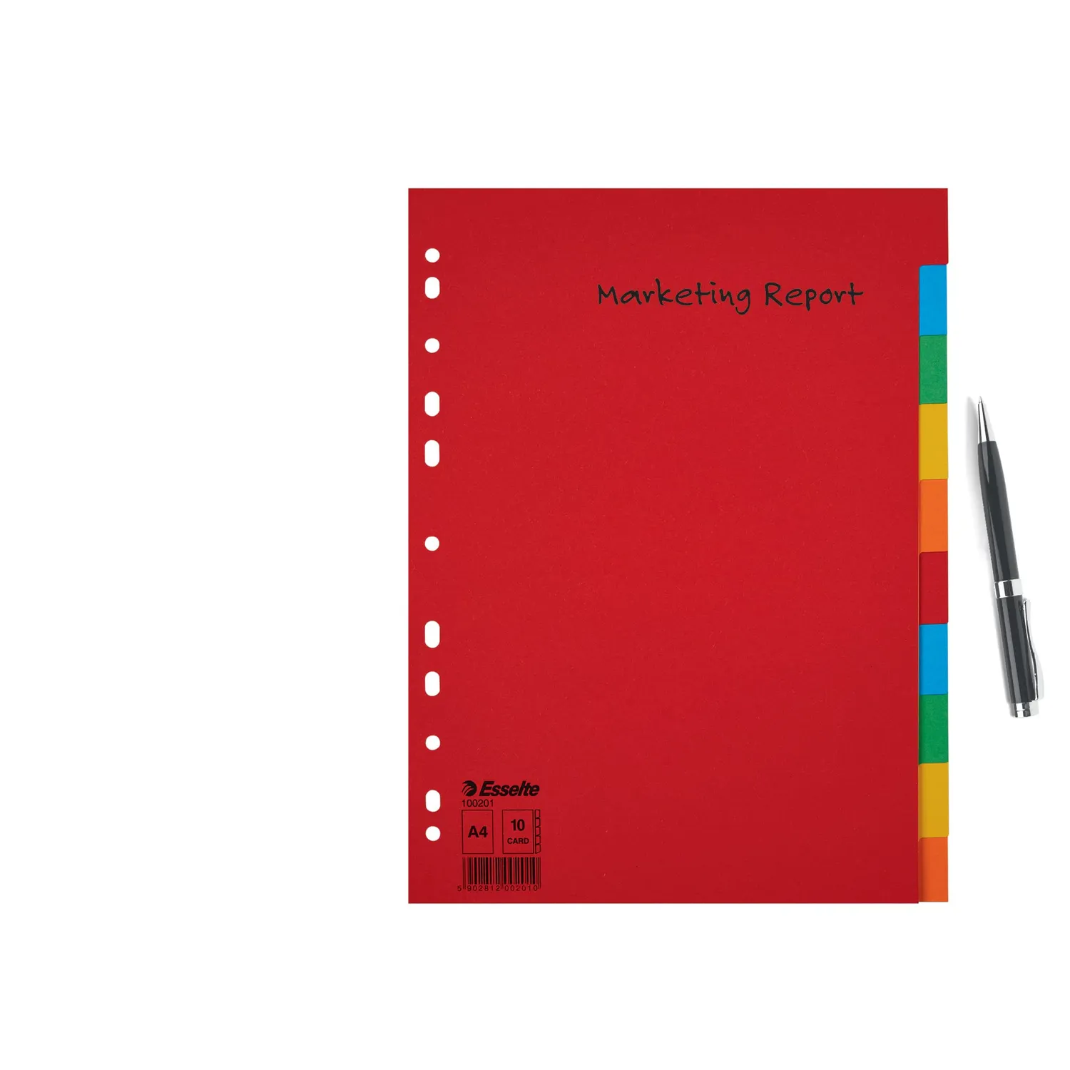 Esselte intercalari A4 colorati 10 pezzi cartoncino riciclato