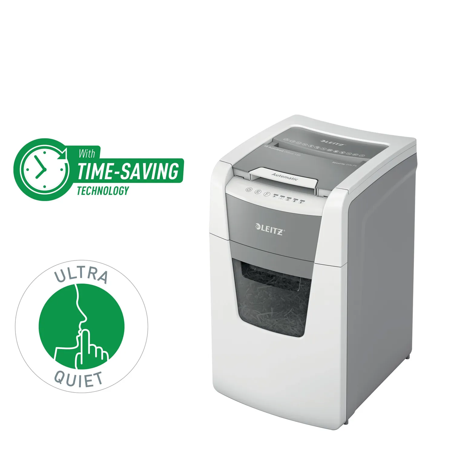 Leitz Ergo WOW IQ Autofeed 150 P-4 Office distruggidocumenti 150 fogli P-4