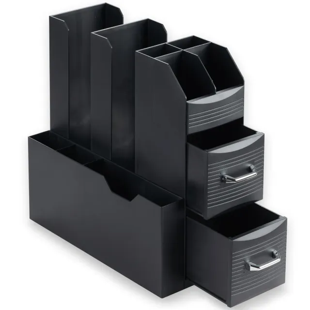 ACROPAQ Organizer Caffè 2 Cassetti Nero 10 Scomparti
