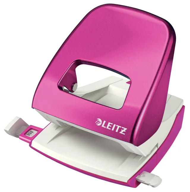 Leitz WOW NeXXt Perforatore Rosa 30 Fogli Metallo