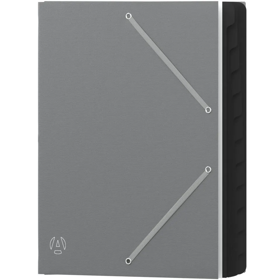 ACROPAQ Portadocumenti A4 12 scomparti grigio riciclato