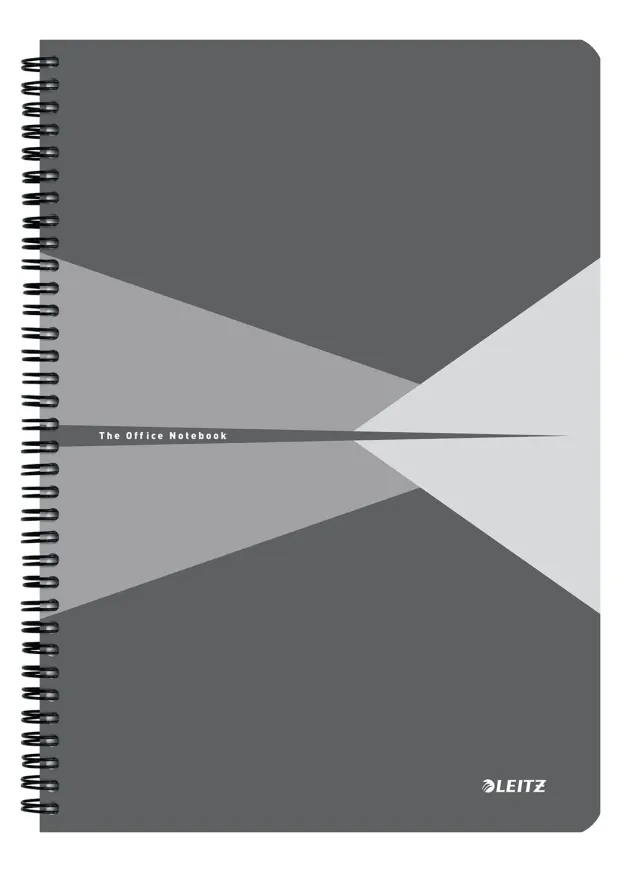 Leitz Office 46471085 quaderno spirale A4 quadretti grigio