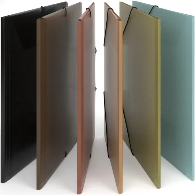 ACROPAQ cartelline con elastico A4 6 pezzi azzurre
