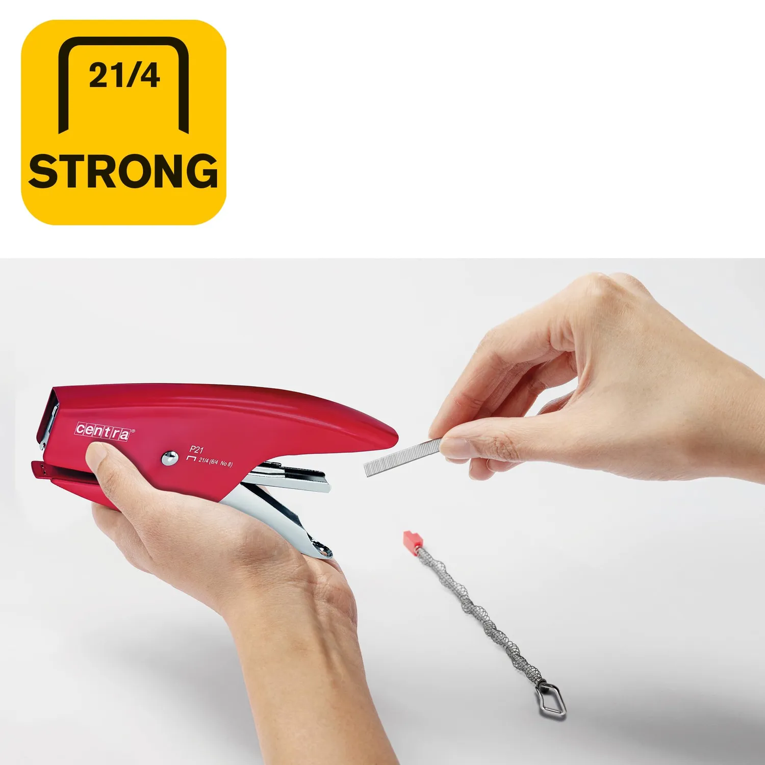 Esselte Centra P21 cucitrice a pinza 15 fogli rossa 6 pz